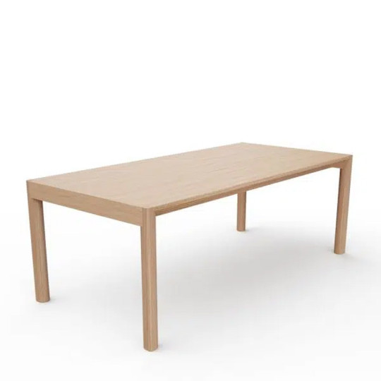 Dasras Rives fixed dining table in oak or walnut wood - 10 finishes 4 sizes