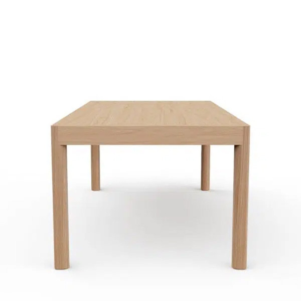 Dasras Rives fixed dining table in oak or walnut wood - 10 finishes 4 sizes