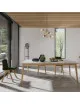 Dasras Paul Fixed dining table ceramic wood oak or walnut - 10 finishes 17 sizes
