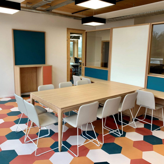 Dasras Buzz Fixed dining table oak or walnut wood - 10 finishes 21 sizes