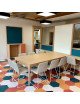 Dasras Buzz Fixed dining table oak or walnut wood - 10 finishes 21 sizes