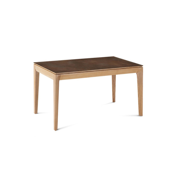 Dasras Buzz fixed dining table ceramic wood oak or walnut - 10 finishes 17 sizes