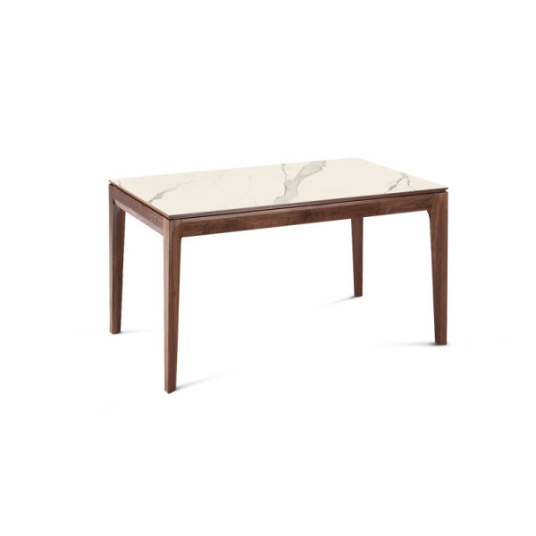 Dasras Buzz fixed dining table ceramic wood oak or walnut - 10 finishes 17 sizes