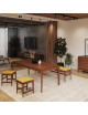 Dasras Buzz extendable dining table in oak or walnut wood - 10 finishes 12 sizes