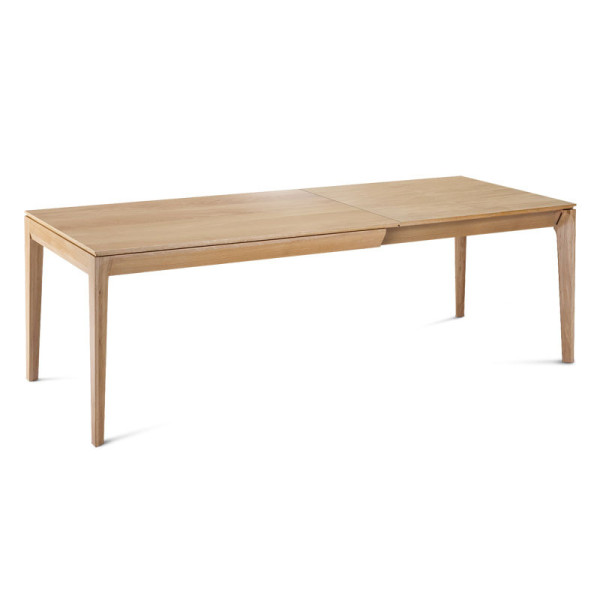 Dasras Buzz extendable dining table in oak or walnut wood - 10 finishes 12 sizes