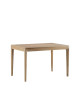 Dasras Buzz extendable dining table in oak or walnut wood - 10 finishes 12 sizes