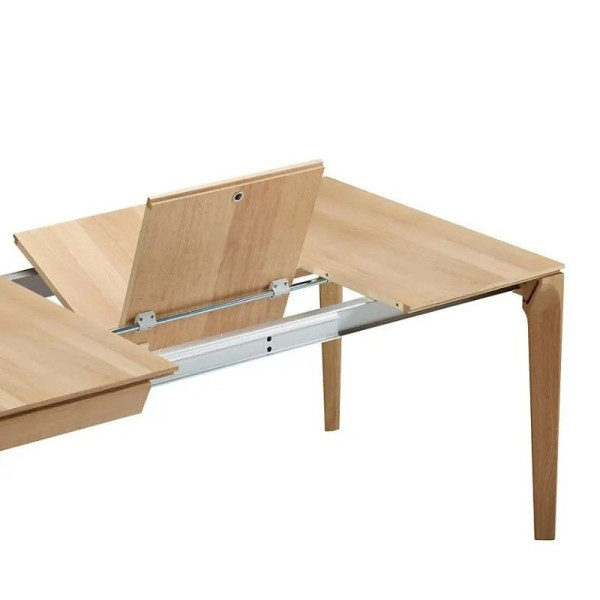 Dasras Buzz extendable dining table in oak or walnut wood - 10 finishes 12 sizes