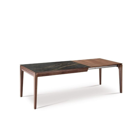Dasras Buzz extendable dining table ceramic wood oak or walnut - 10 finishes 8 sizes 2 models