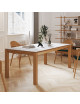 Dasras Clarté Extendable dining table ceramic wood oak or walnut - 10 finishes 8 sizes 2 models
