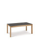 Dasras Clarté Extendable dining table ceramic wood oak or walnut - 10 finishes 8 sizes 2 models