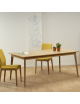 Dasras Paul extendable dining table in oak or walnut wood - 10 finishes 12 sizes