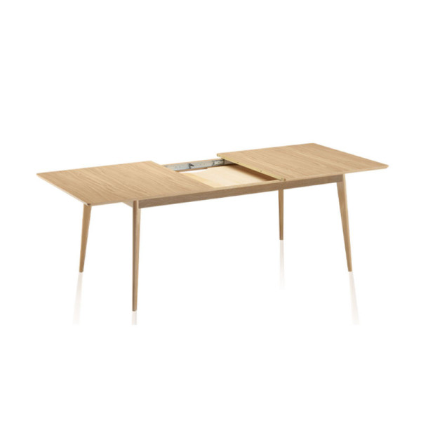 Dasras Paul extendable dining table in oak or walnut wood - 10 finishes 12 sizes