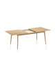 Dasras Paul extendable dining table in oak or walnut wood - 10 finishes 12 sizes