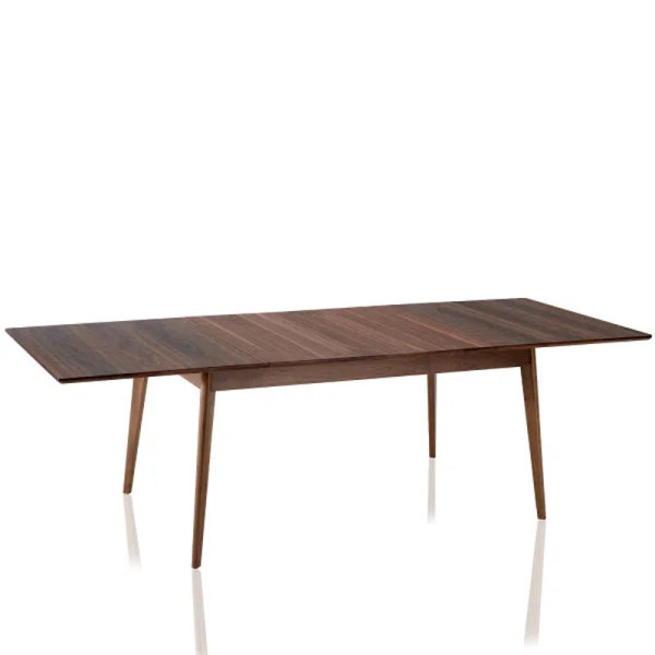 Dasras Paul extendable dining table in oak or walnut wood - 10 finishes 12 sizes