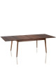 Dasras Paul extendable dining table in oak or walnut wood - 10 finishes 12 sizes