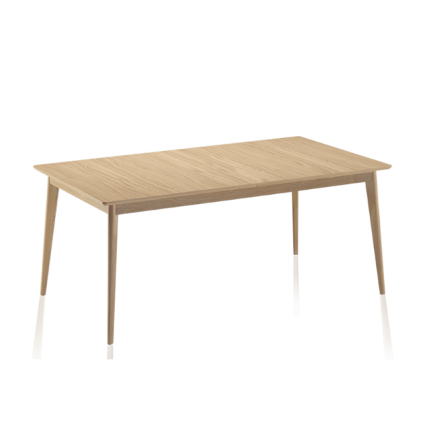 Dasras Paul extendable dining table in oak or walnut wood - 10 finishes 12 sizes