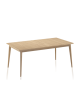 Dasras Paul extendable dining table in oak or walnut wood - 10 finishes 12 sizes