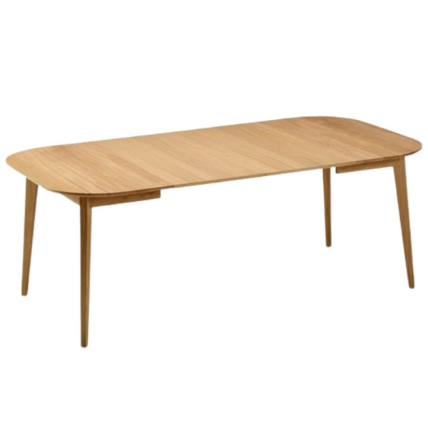 Dasras Snack extendable dining table in oak or walnut wood - 10 finishes 14 sizes