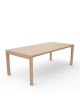 Dasras Rives extendable dining table in oak or walnut wood - 10 finishes 3 sizes