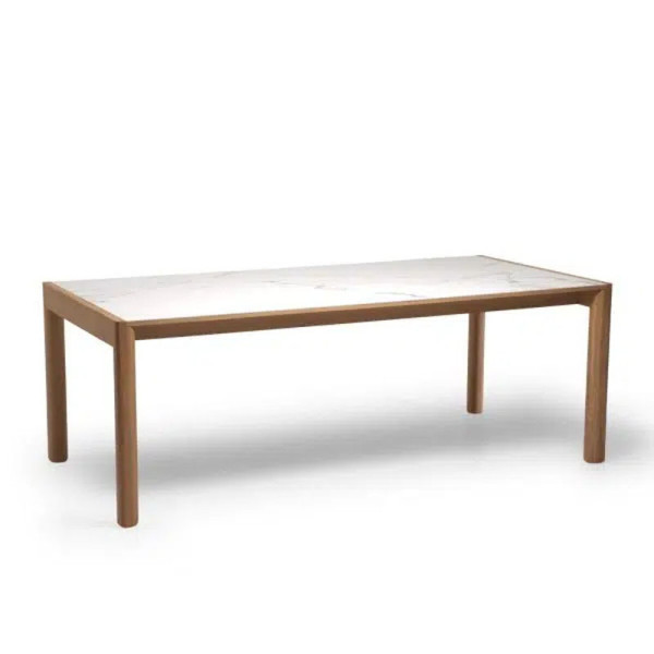 Dasras Rives extendable dining table ceramic wood oak or walnut - 10 finishes 3 sizes