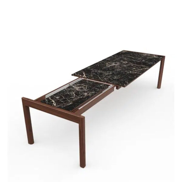 Dasras Rives extendable dining table ceramic wood oak or walnut - 10 finishes 3 sizes