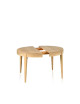 Dasras Liseré Extendable dining table ceramic wood oak - 9 finishes 3 sizes