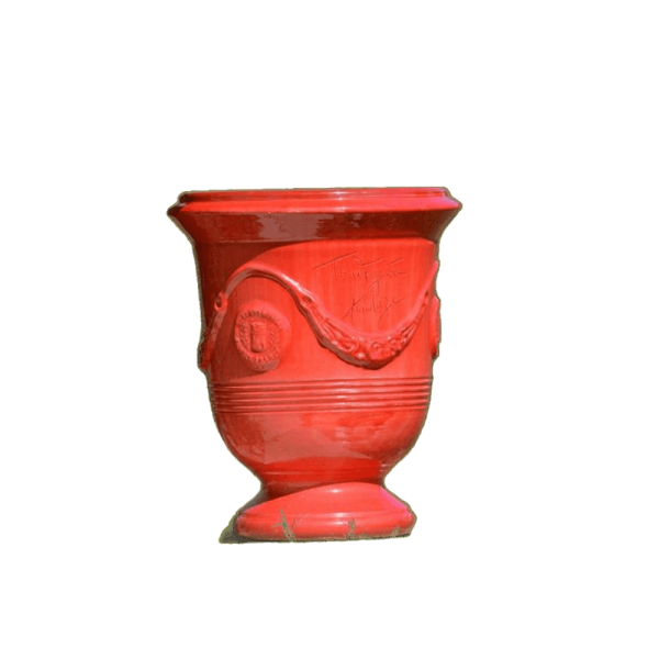 Terre Figuière Red glazed Anduze vase - 4 sizes