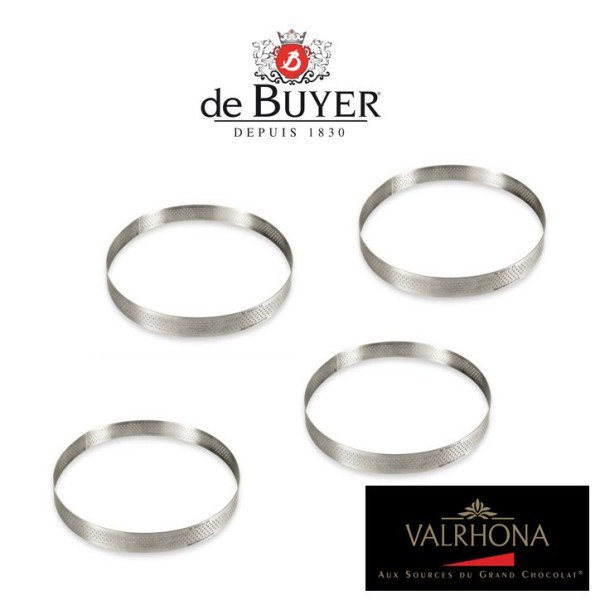 De Buyer stainless steel tart rings - 11 sizes