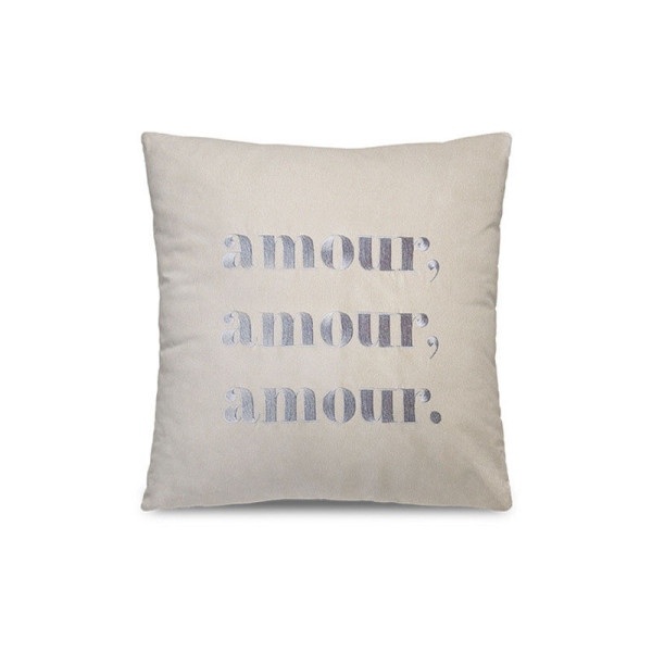 Pôdevache Amour Embroidered cushion square 45x45cm