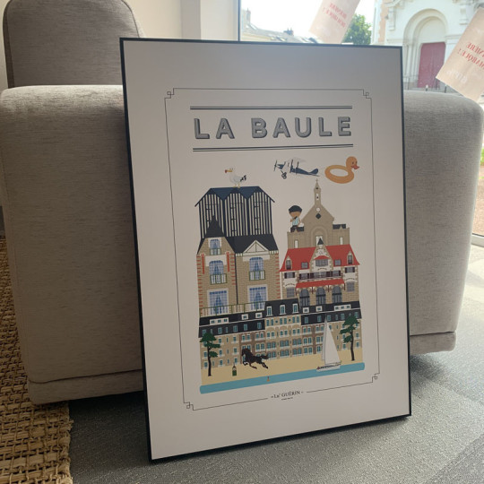 CM Création Printbox framed canvas La Baule 50x70cm