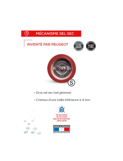 Set of 3 Peugeot Bistro Trio France salt and pepper mills