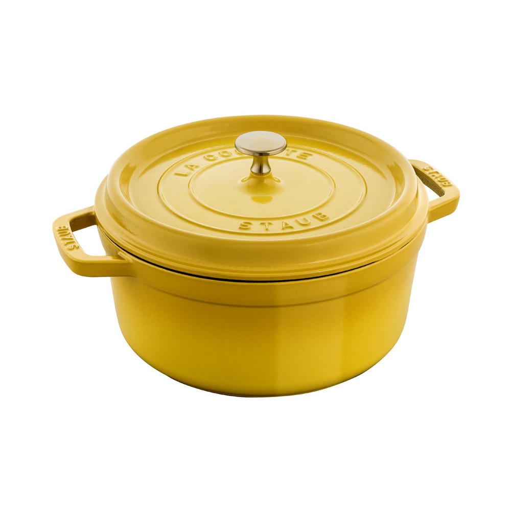 Staub cast iron cocotte round Lemon - 3 diameters