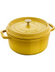 Staub cast iron cocotte round Lemon - 3 diameters