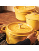 Staub cast iron cocotte round Lemon - 3 diameters