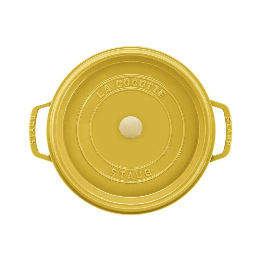 Staub cast iron cocotte round Lemon - 3 diameters