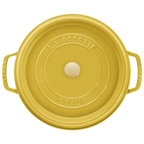 Staub cast iron cocotte round Lemon - 3 diameters