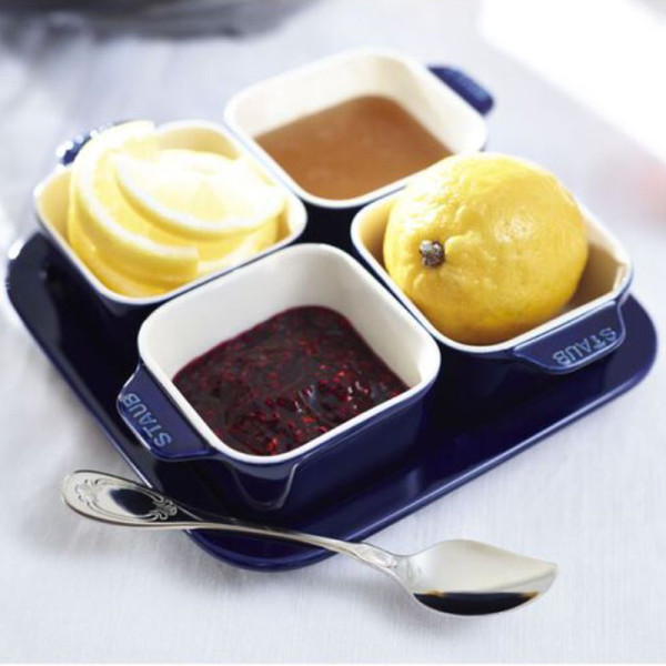 STAUB Ceramic Appetizer Serving Set - 3 Colors