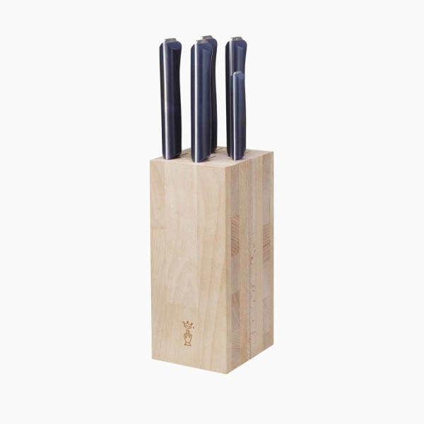 OPINEL block with 5 Intempora kitchen knives
