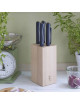OPINEL block with 5 Intempora kitchen knives