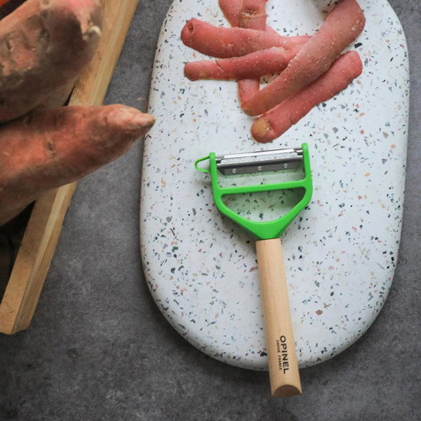 OPINEL T-duo peeler wood or polymer - 5 colors