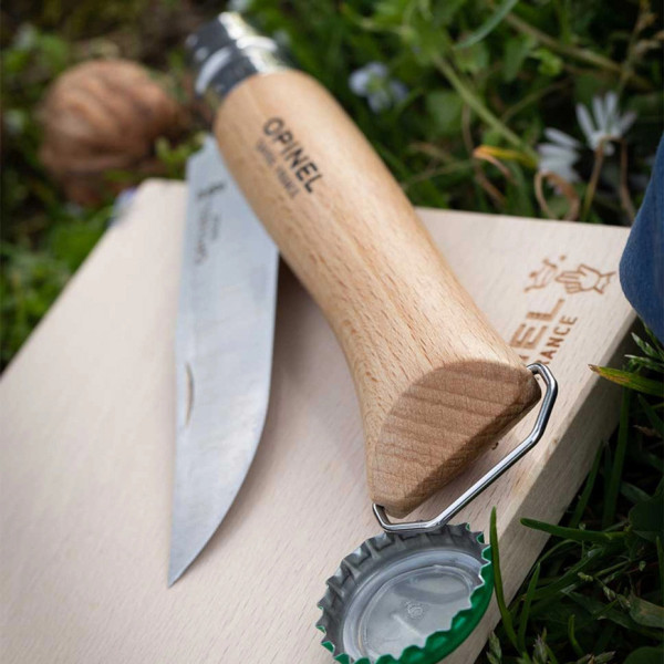 OPINEL Knife No. 10 corkscrew and bottle opener
