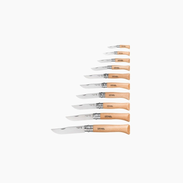 OPINEL Collection box 10 Tradition knives - carbon or stainless steel