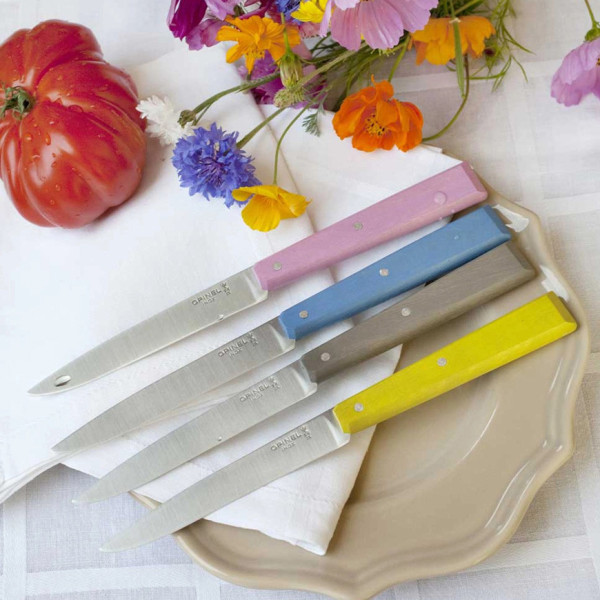 OPINEL box set of 4 knives n°125 Bon appétit bois - 5 colors