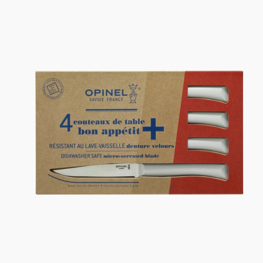 OPINEL Box of 4 Bon appétit + polymer knives - 5 colors