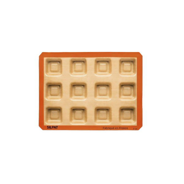 SILPAT 12 square savarin cake mold in silicone 40x30cm