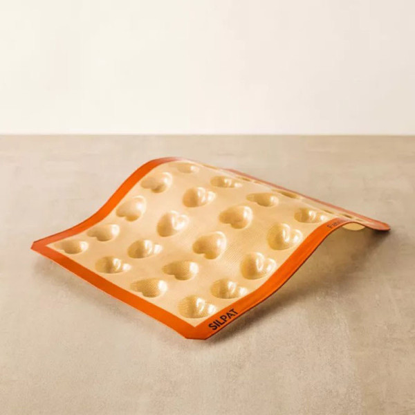 SILPAT 28 mini hearts silicone cake mold 40x30cm