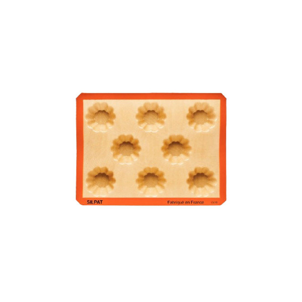 SILPAT 8-brioche cake mold in silicone 40x30cm