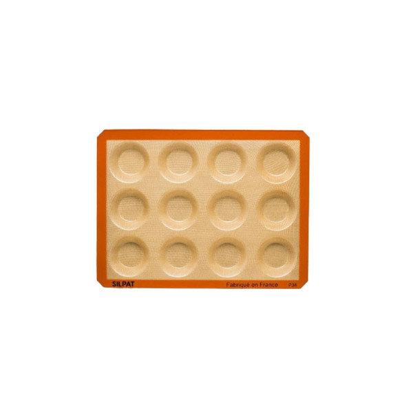 SILPAT 12-Tartlet Tart Mold in Silicone 40x30cm
