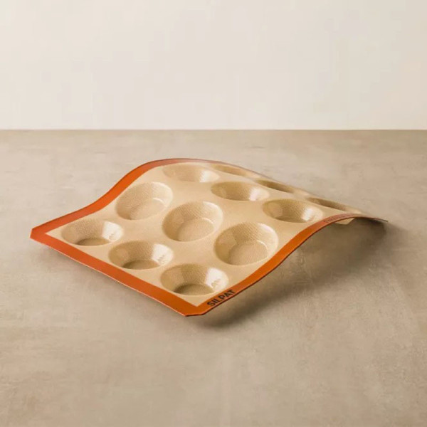 SILPAT 12-Tartlet Tart Mold in Silicone 40x30cm