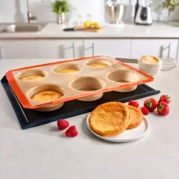 SILPAT 6 large round silicone cake mold 40x30cm